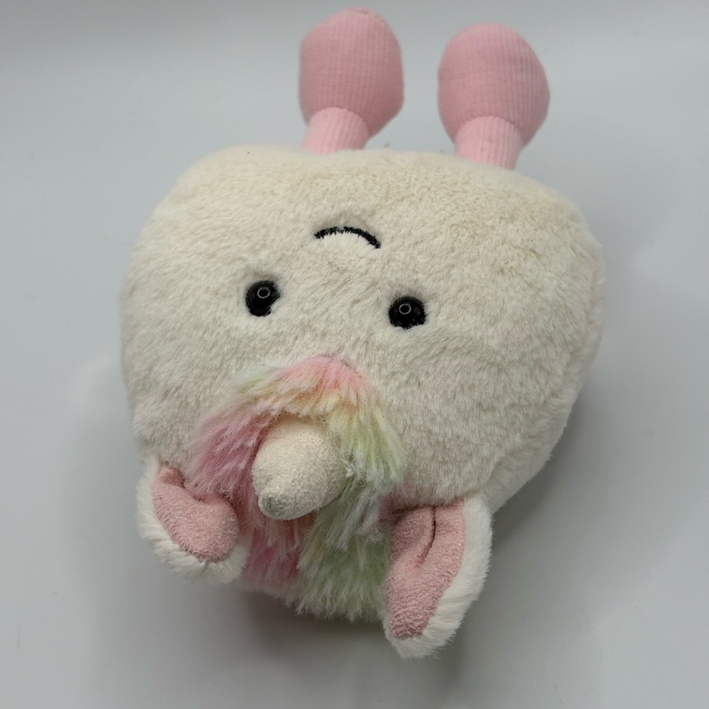 JELLYCAT I Am Amusabean Unicorn Pastel Multicolor Soft Plush Stuffed Toy 4 in - Picture 6 of 13